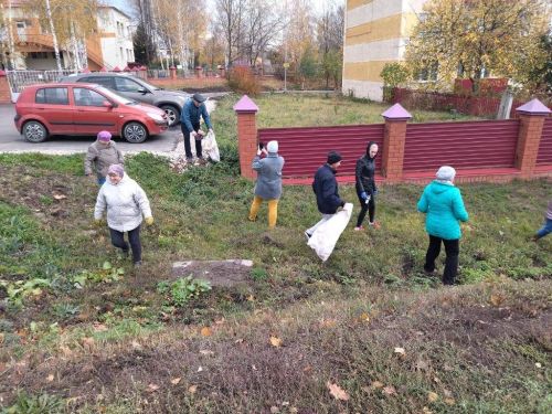 Жители Лаишева вышли на уборку городских улиц