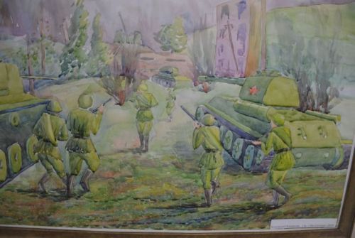 Район мәдәният йорты фойесендә Лаеш сәнгать мәктәбен тәмамлаучылар һәм укучылары картиналарыннан күргәзмә оештырылды