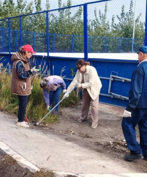 В Габишево дружно вышли на субботник