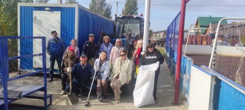 В Габишево дружно вышли на субботник