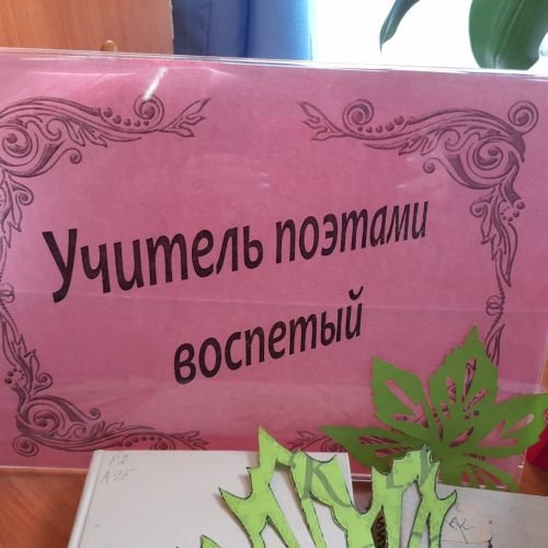 В Лаишевской Центральной библиотеке представлена книжная выставка «Учитель поэтами воспетый».