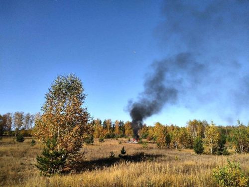 По легенде учений сегодня в Орловском сельском поселении замечен верховой пожар