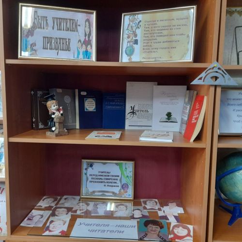 В Лаишевской Центральной библиотеке представлена книжная выставка «Учитель поэтами воспетый».