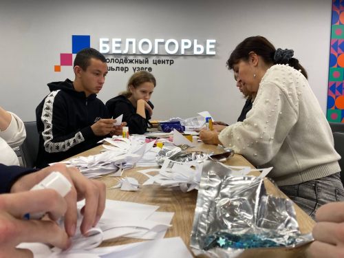 В молодежном центре «Белогорье» активная молодежь голосовала на выборах