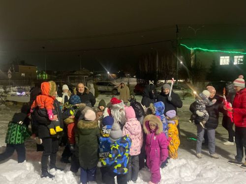 В Большекабанском поселении Лаишевского района состоялось открытие новогодней ёлки