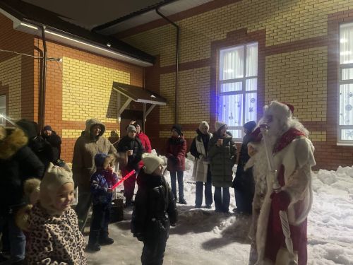 В Большекабанском поселении Лаишевского района состоялось открытие новогодней ёлки