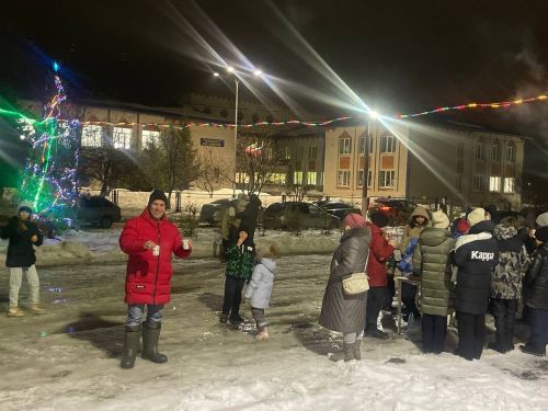 В Большекабанском поселении Лаишевского района состоялось открытие новогодней ёлки