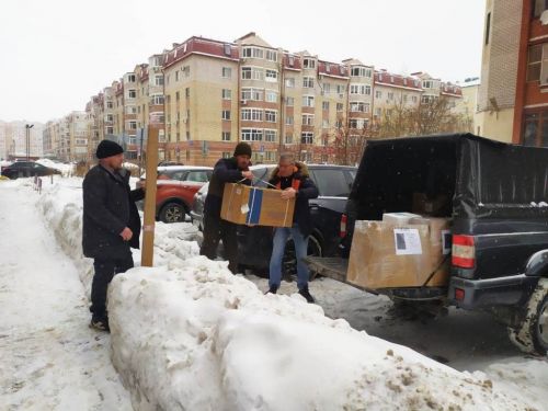 Отправили очередную гуманитарную помощь для ребят, участвующих в боевых действиях в зоне СВО