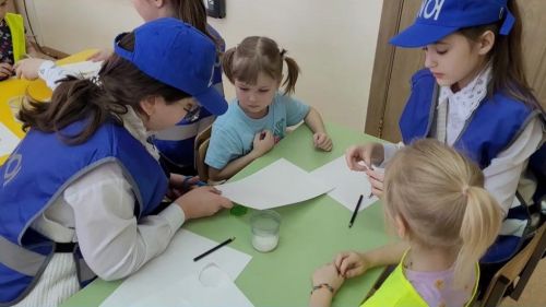 Мастер-класс с дошкольниками по изготовлению световозвращателей