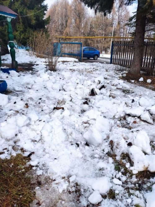 В Лаишеве люди массово вышли на очистку территорий вокруг своих организаций от снега