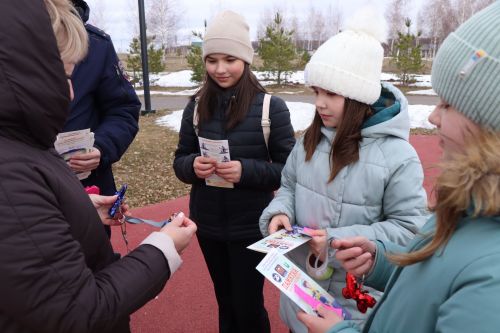 Сотрудники ГИБДД поговорили с лаишевскими детьми о безопасном поведении на дороге