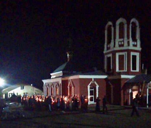 Православные Песчаных Ковалей встретили Светлое Христово Воскресенье