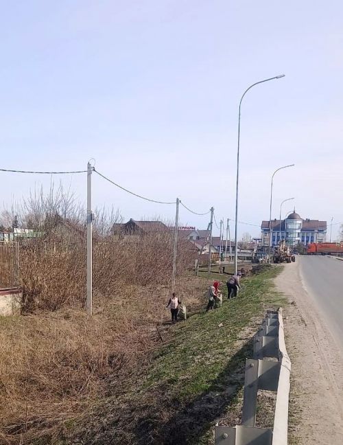 Придорожные полосы вдоль автомобильный дороги Сокуры – Кирби привели в порядок