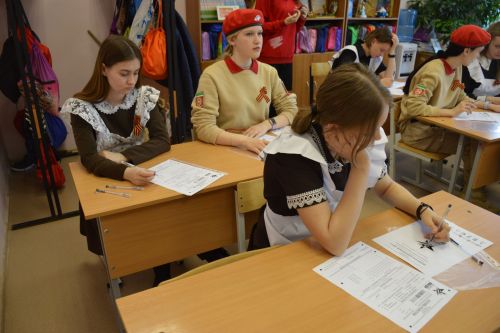 Сегодня в Лаишевском районе писали Диктант Победы
