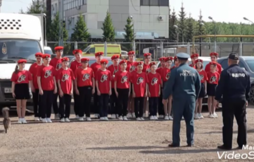 Лаеш районы укучыларына янгын сүндерүчеләрнең эшен күрсәттеләр