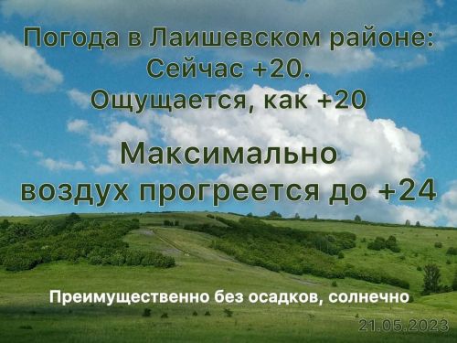 Коротко о погоде 21 мая 2023 года