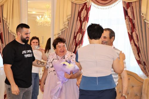 В отделе ЗАГС Лаишевского района поздравляли с 50-летием свадьбы Манаховых Андрея и Галину