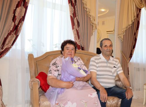 В отделе ЗАГС Лаишевского района поздравляли с 50-летием свадьбы Манаховых Андрея и Галину