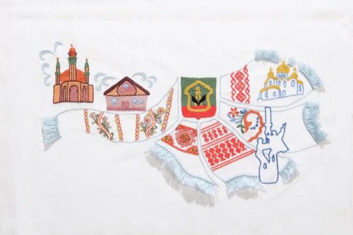 В единое целое сошьют фрагменты вышитой карты Татарстана