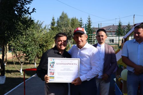 В Сокурах Лаишевского района открыли детскую площадку