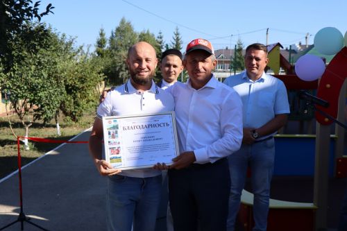 В Сокурах Лаишевского района открыли детскую площадку