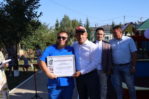 В Сокурах Лаишевского района открыли детскую площадку