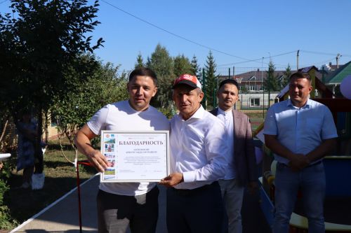 В Сокурах Лаишевского района открыли детскую площадку