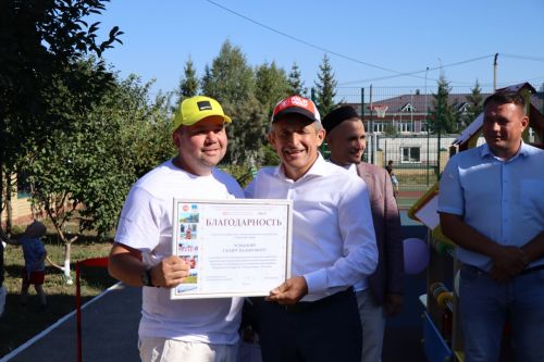 В Сокурах Лаишевского района открыли детскую площадку