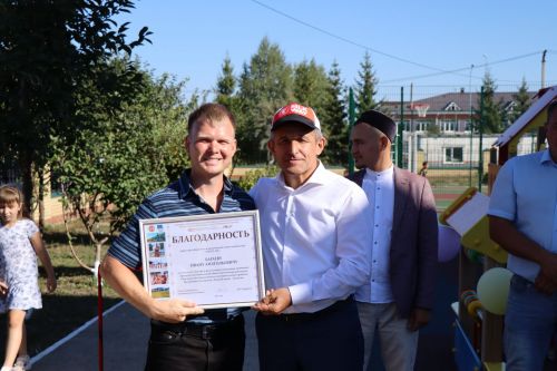 В Сокурах Лаишевского района открыли детскую площадку