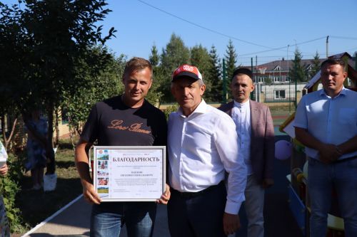 В Сокурах Лаишевского района открыли детскую площадку