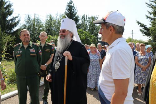 В Лаишевском районе в память об участнике СВО в селе Никольское на колокольню установили колокол