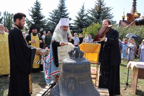 В Лаишевском районе в память об участнике СВО в селе Никольское на колокольню установили колокол