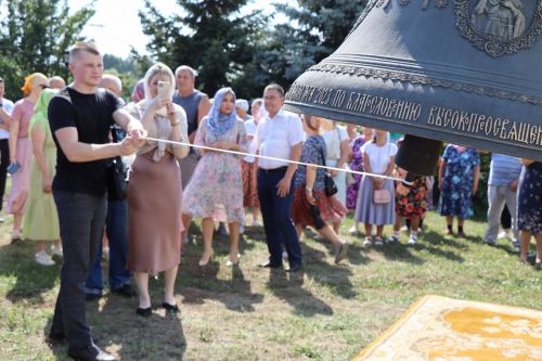 В Лаишевском районе в память об участнике СВО в селе Никольское на колокольню установили колокол