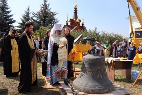 В Лаишевском районе в память об участнике СВО в селе Никольское на колокольню установили колокол