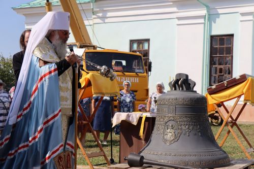 В Лаишевском районе в память об участнике СВО в селе Никольское на колокольню установили колокол