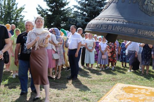 В Лаишевском районе в память об участнике СВО в селе Никольское на колокольню установили колокол