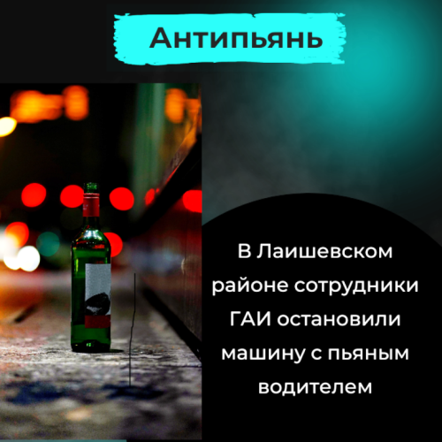 Двух нетрезвых водителей остановили в ходе рейда