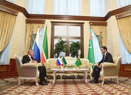 Раис Татарстана Рустам Минниханов провел встречу с Президентом Туркменистана Сердаром Бердымухамедовым
