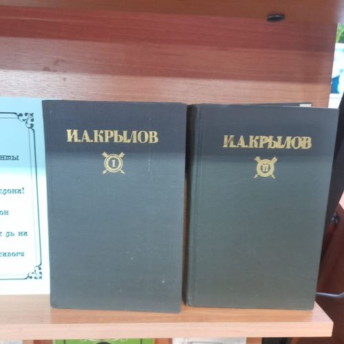 Новая книжная выставка в Лаишевской библиотеке посвящена баснописцу Ивану Крылову