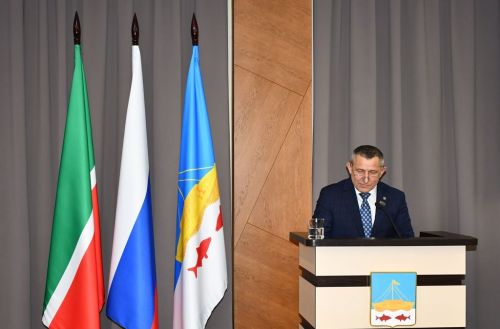 Фоторепортаж с отчетной сессии Совета Лаишевского района