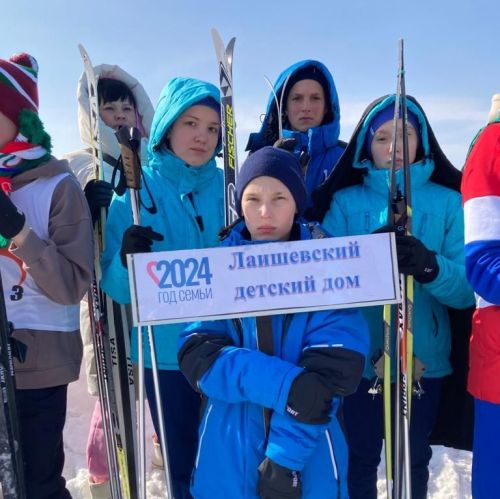 На XII республиканском первенстве по лыжным гонкам лидировала сборная Лаишевского детдома