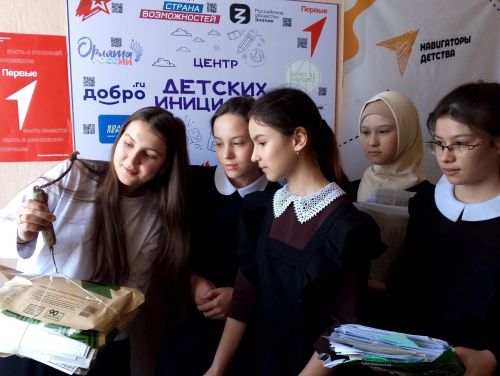 Учащиеся Пелевской школы Лаишевского района собрали более 100 кг макулатуры