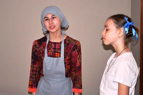 В музее г. Лаишево школьники показали постановку о детях войны Лаишевского района.