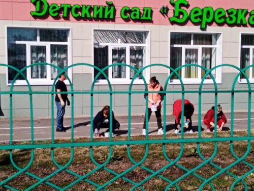 Лаишевский детский сад «Березка» благоустраивает свою территорию