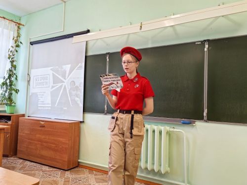Юнармейцы Лаишевского района познакомили сверстников с историей узников концлагерей