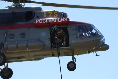 Сотрудники спецподразделений отрабатывали десантирование в Лаишевском районе Татарстана