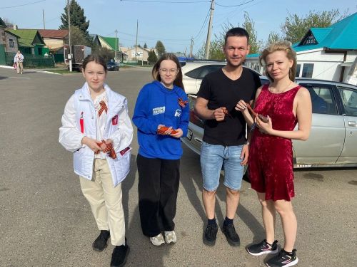 В Лаишеве проходит акция «Георгиевская ленточка»