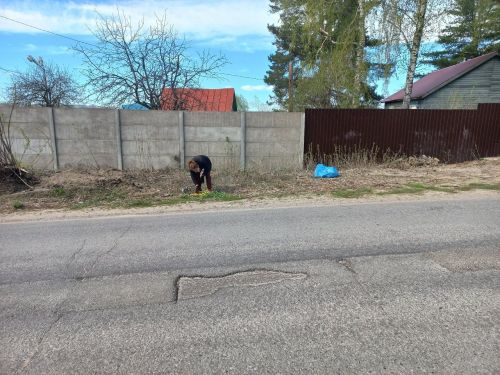 В Лаишевском районе на субботник вышли сотрудники Молодежного центра «Волга»