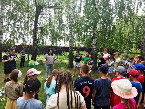 Отдыхающие в пришкольном лагере «Рябинка» собирали «Экологическую мозаику»