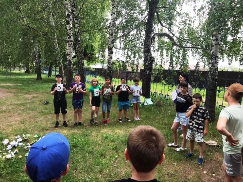 Отдыхающие в пришкольном лагере «Рябинка» собирали «Экологическую мозаику»